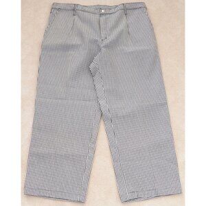 CINTAS Womens' Black White Checked Pants Work Uniform Size 22